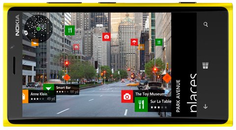 Карты Nokia в режиме дополненной реальности на Lumia 920