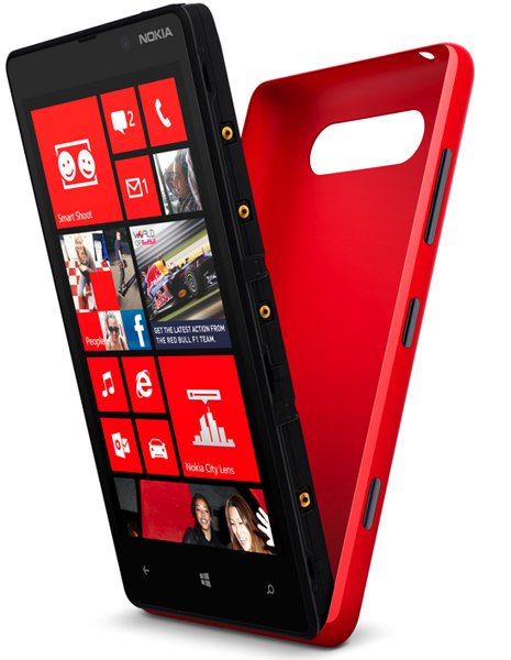 Красная сменная панель для Lumia 820