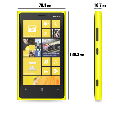 Размеры Nokia Lumia 920