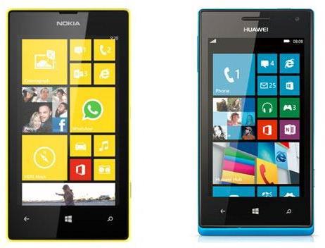 Nokia Lumia 520 vs Huawei Ascend W1