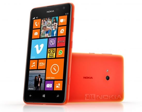 Nokia Lumia 625 появится в Австралии 23 августа за $370