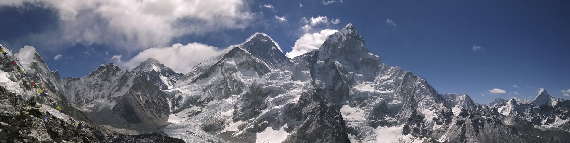 A panorama of Mt. Everest, shot with the Nokia panorama app.